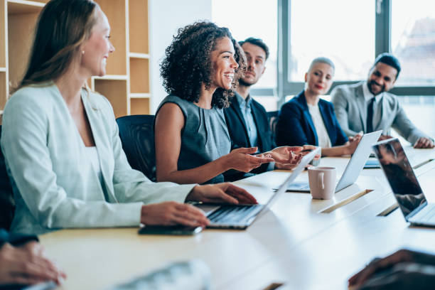 Insurance professionals in meeting